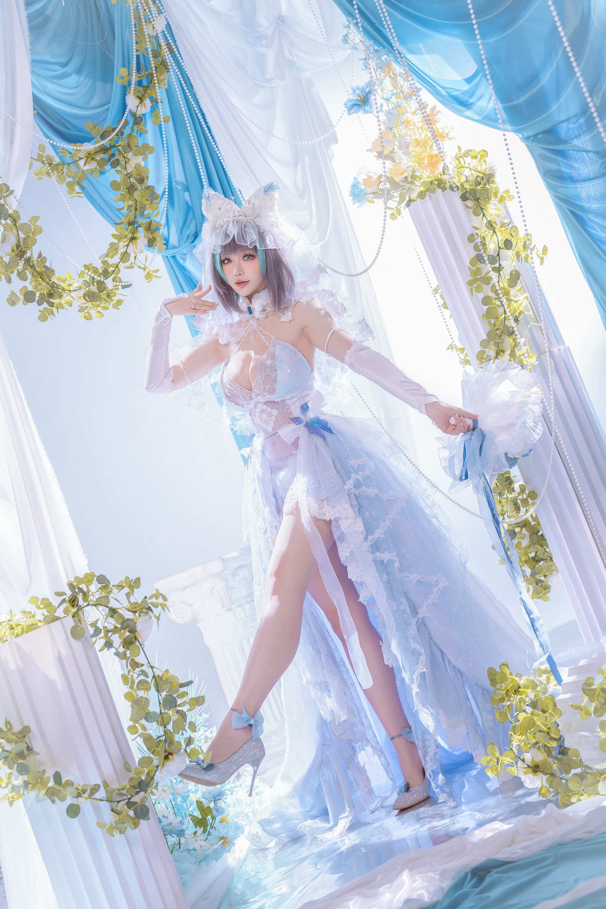 图片[1]-星之迟迟 – NO.311 碧蓝航线 柴郡 [44P]-XikXak